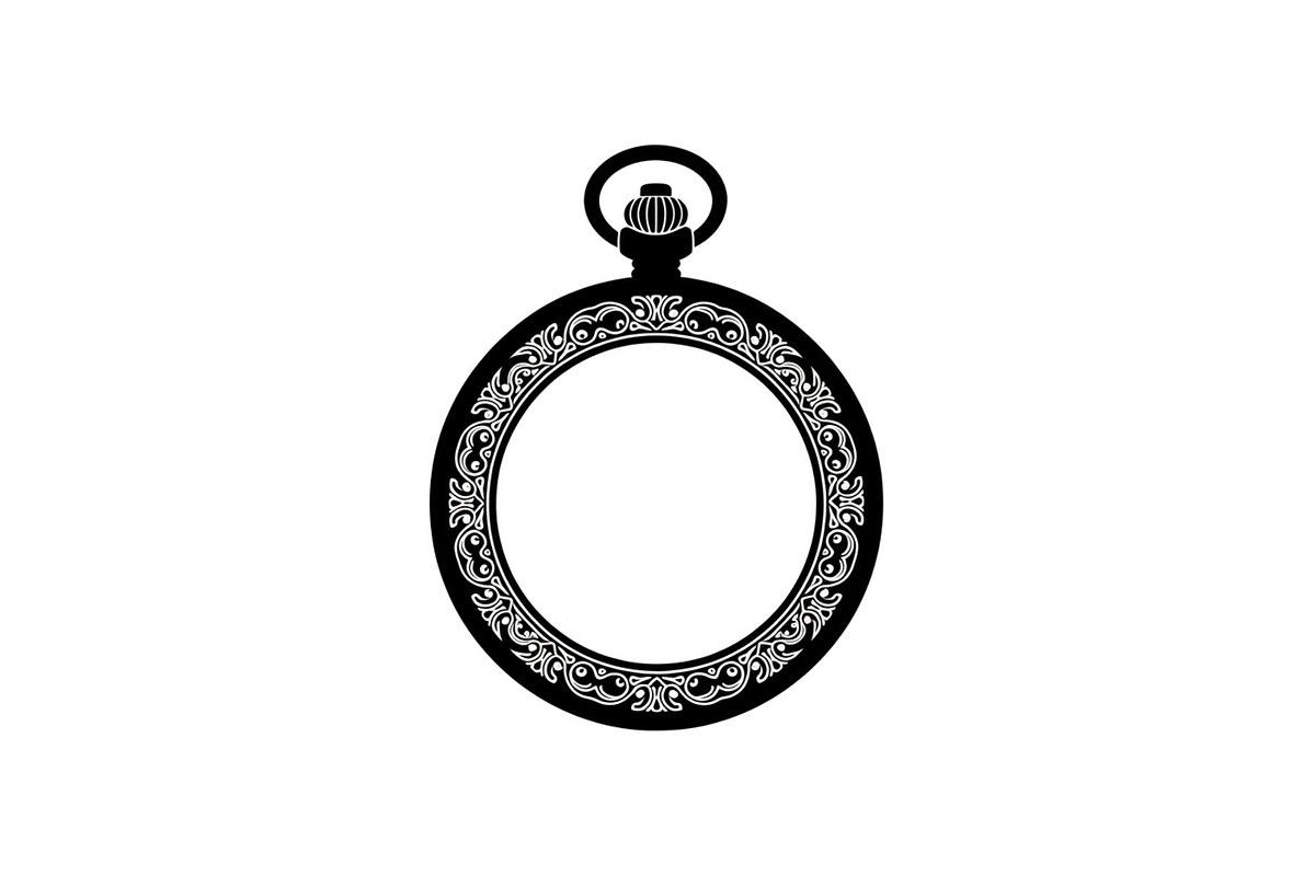 Vintage Pocket Watch SVG Bundle, an Illustration by yasushie (Photo 15 of 31)