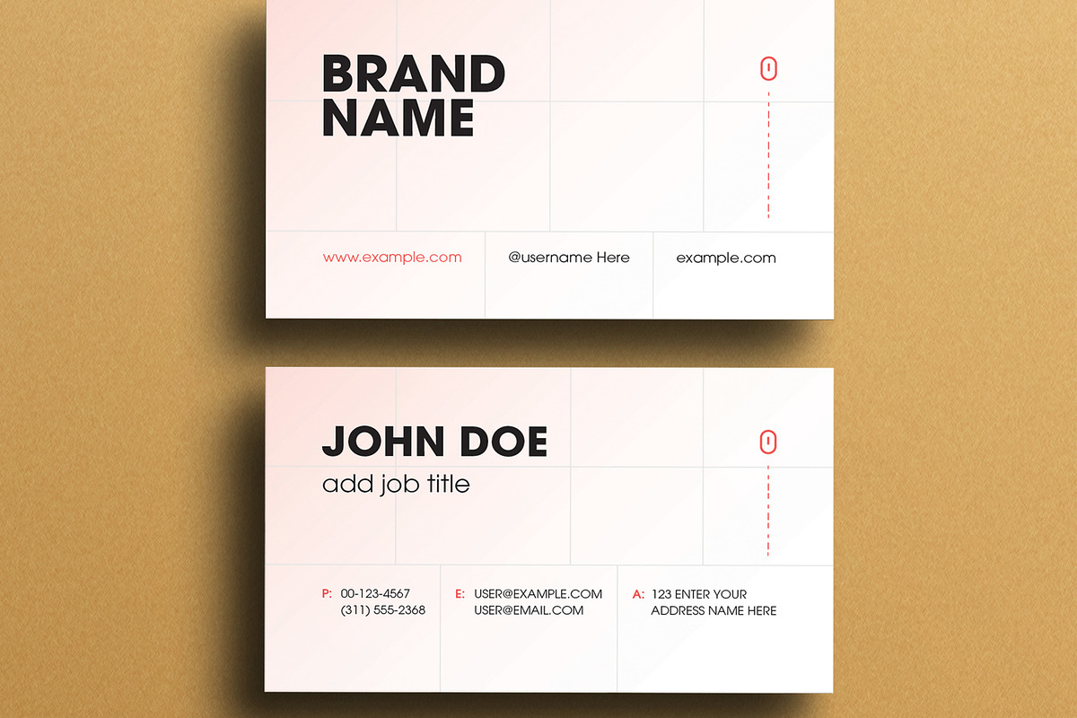 Modern Business Card Template Layout