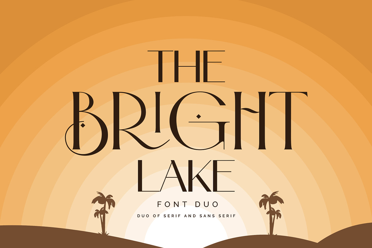 The Bright Lake Font Duo + Logos, a Serif Font by SNIPESCIENTIST (Photo 1 of 31)