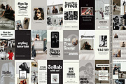 Monochrome Instagram Story Templates, a Social Media Template by Hell Yeah Designs (Thumbnail 8 of 10)