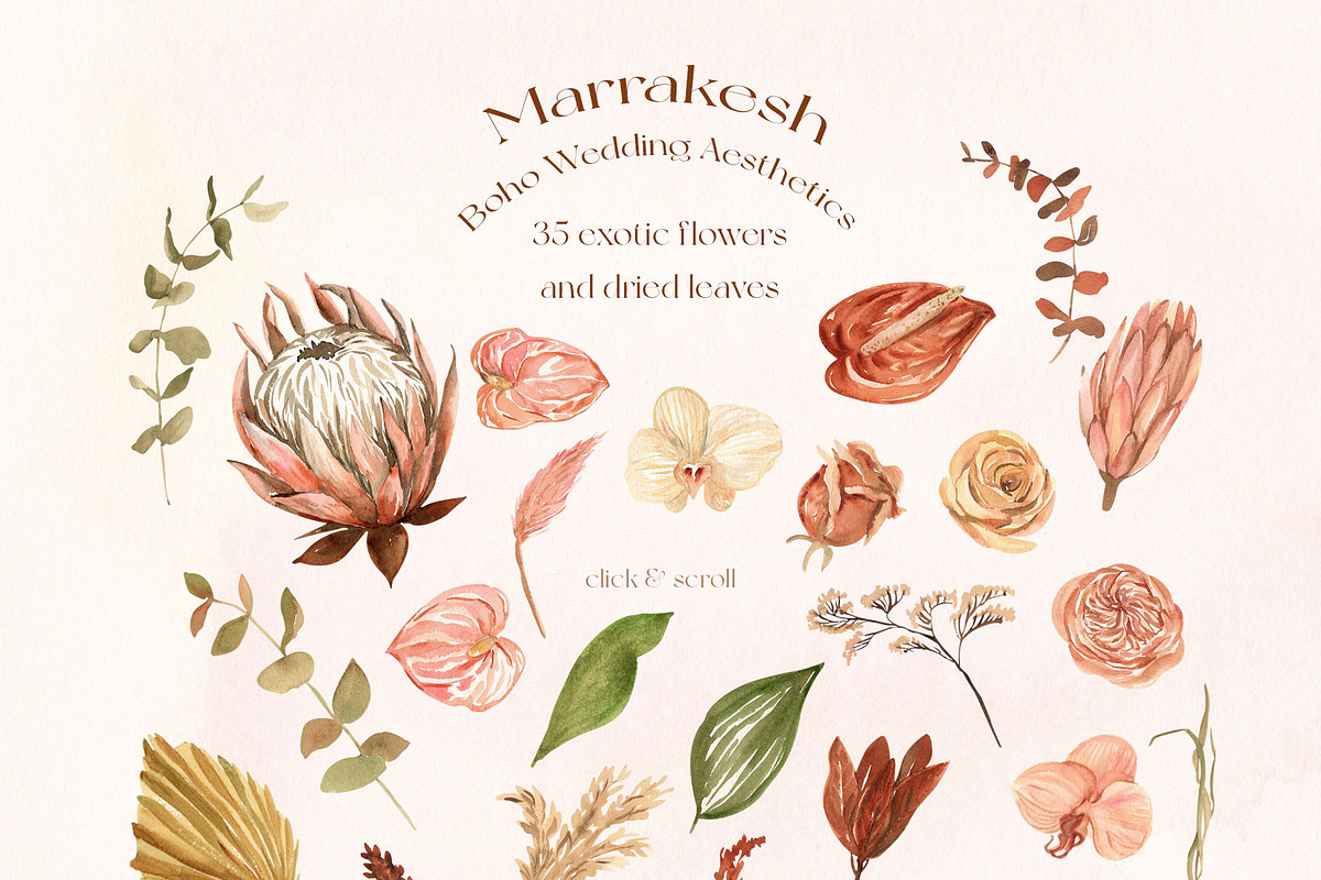 Marrakesh Boho Wedding Aesthetics, a Decorative Illustration by Catch the Dream Art (Photo 4 of 16)