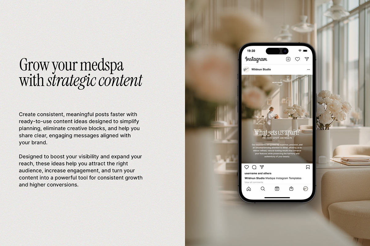 Medpsa and Injector Instagram Kit, a Social Media Template by Wildnun Studio (Photo 3 of 20)