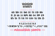 Shining Winter - Cute Script Font, a Script Font by Airotype (Thumbnail 9 of 10)