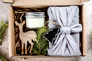 Holiday christmas gift box present