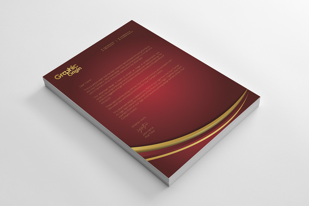 Luxury Branding Identity, a Stationery Template by Graphic Origin (Photo 8 of 13)