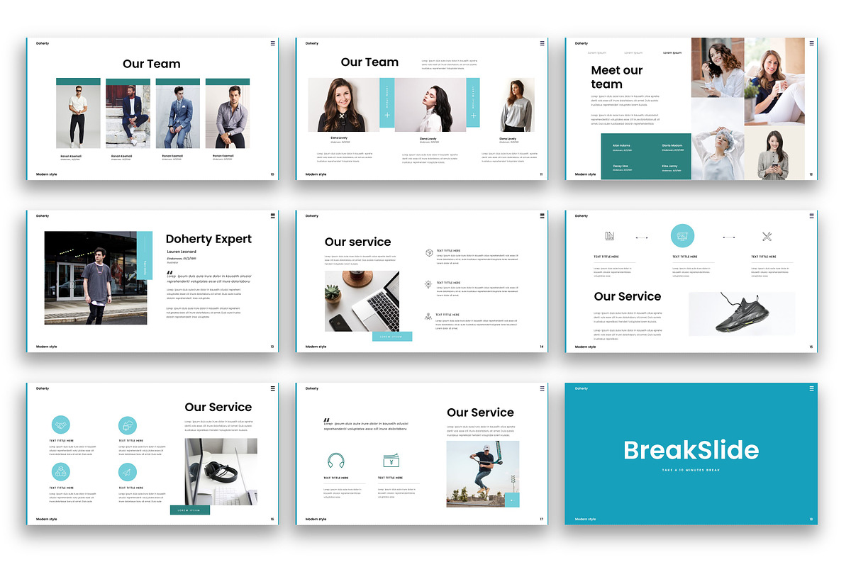 Doherty – Business Keynote Template, a Presentation Template by kreatifreya (Photo 3 of 5)