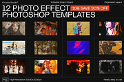 12 Photo Effect Templates, a Brushes & More by iDoodle Studio (Thumbnail 1 of 6)
