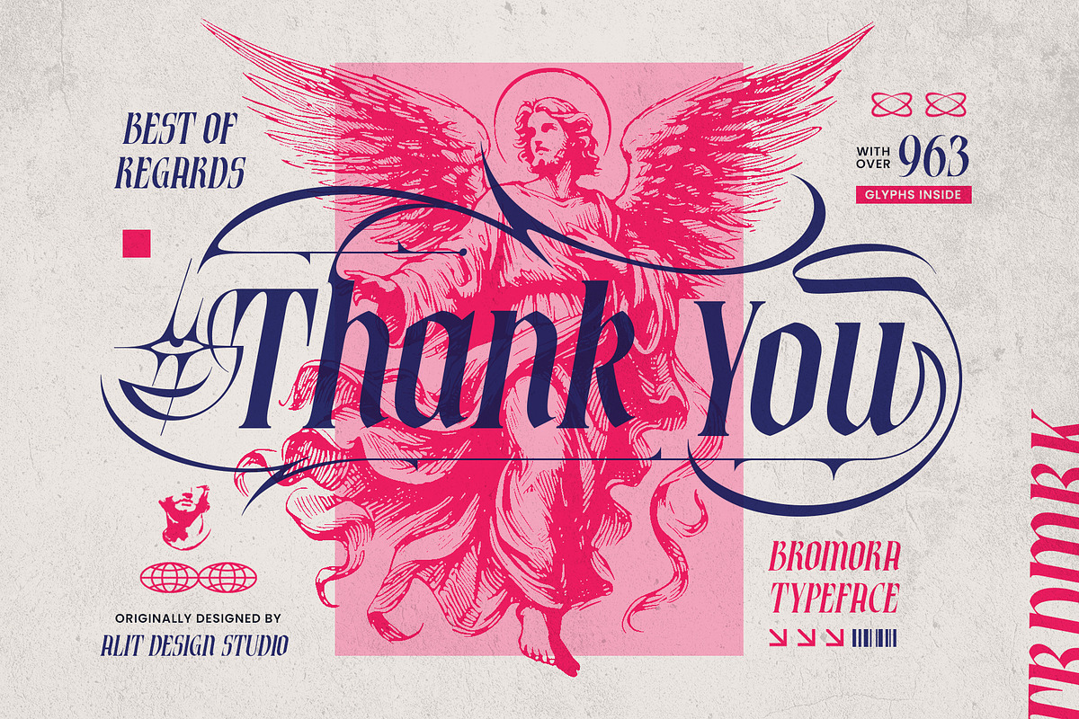 Bromora Typeface, a Blackletter Font by alit design (Photo 20 of 20)