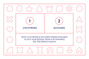 Shapes Line Icons, an Outline Icon by Made by Made (Thumbnail 4 of 7)