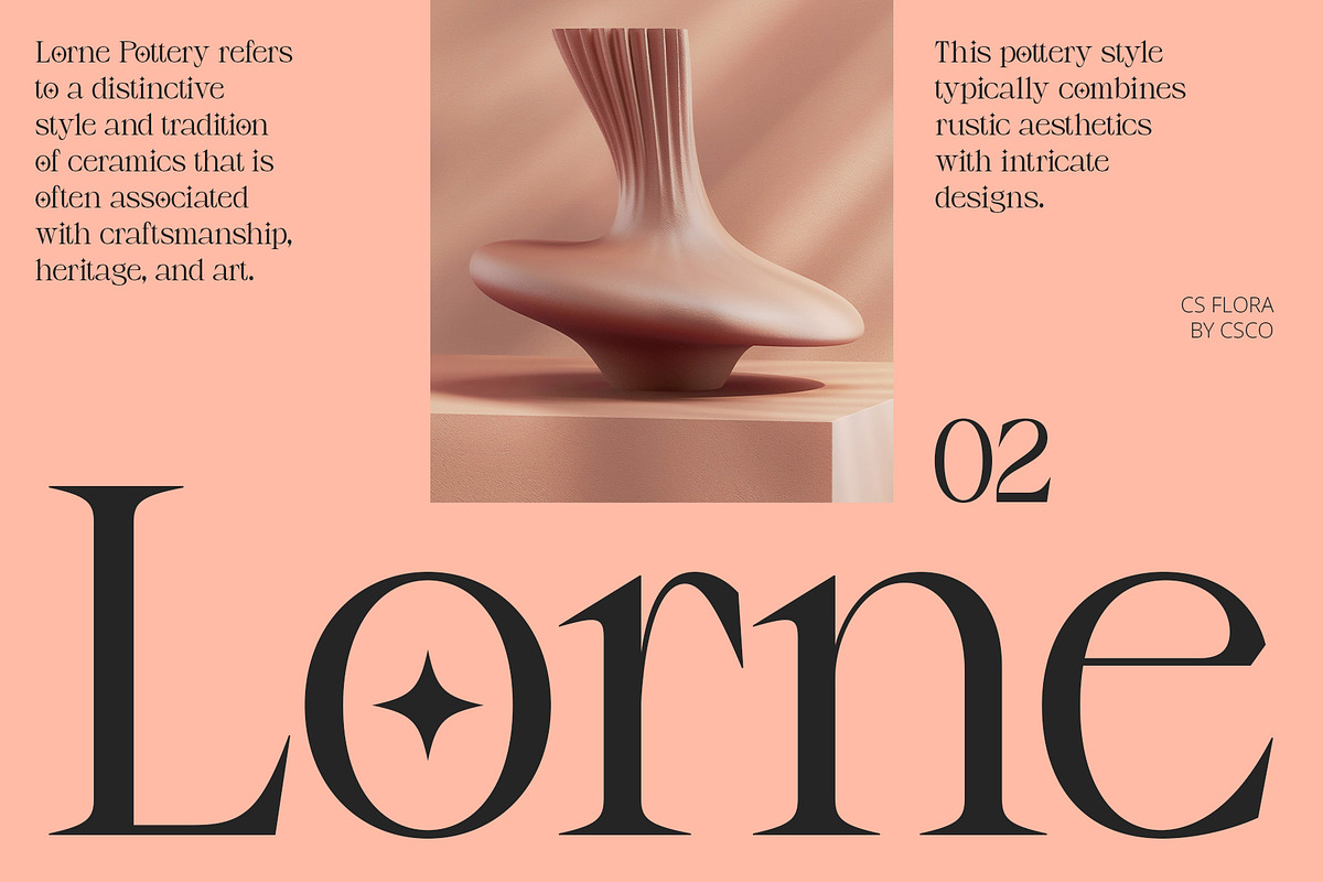 CS Flora – Elegant Font, a Serif Font by Craft Supply Co. (Photo 4 of 8)