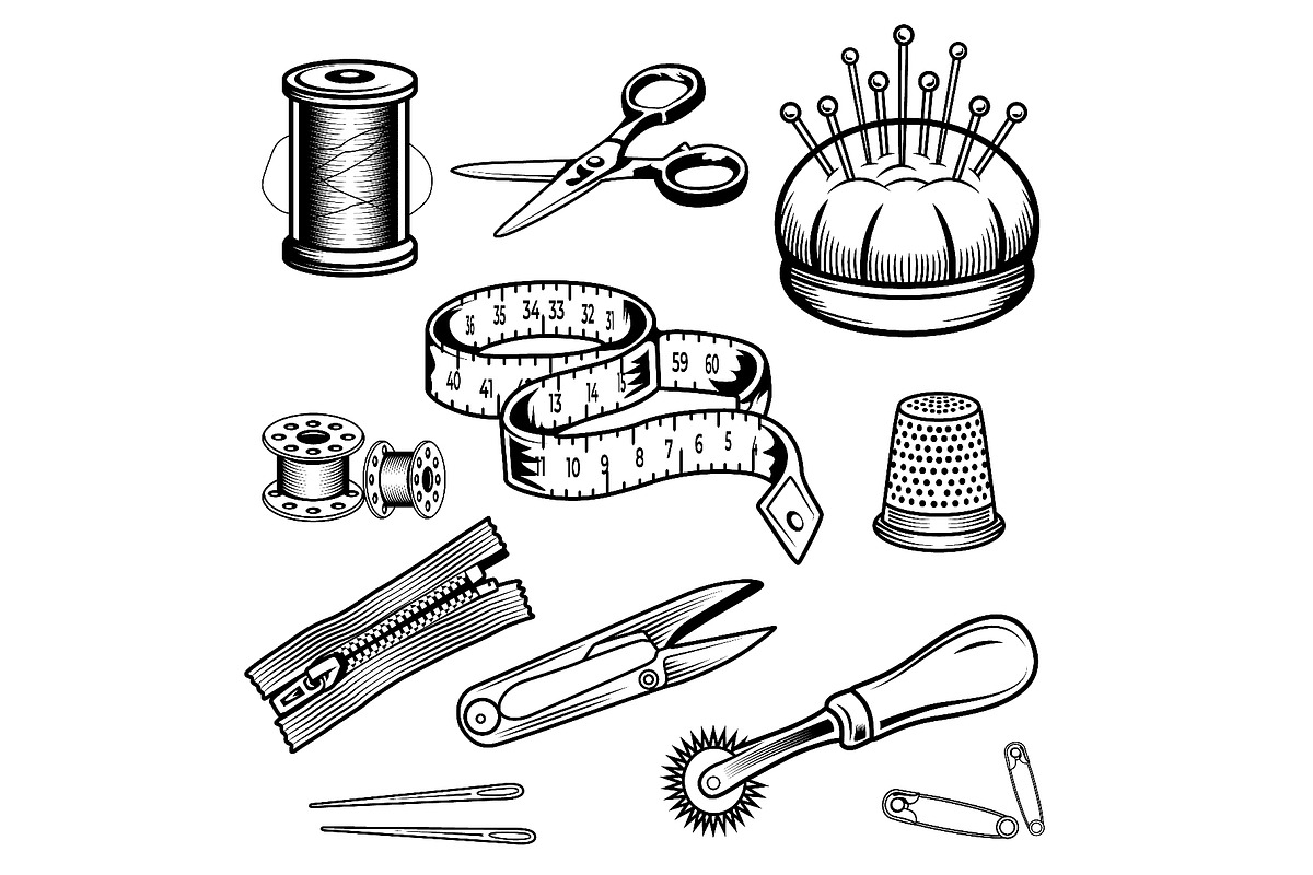 Collection of 11 high-demand sewing, an Object Illustration by LogosDen (Photo 1 of 3)