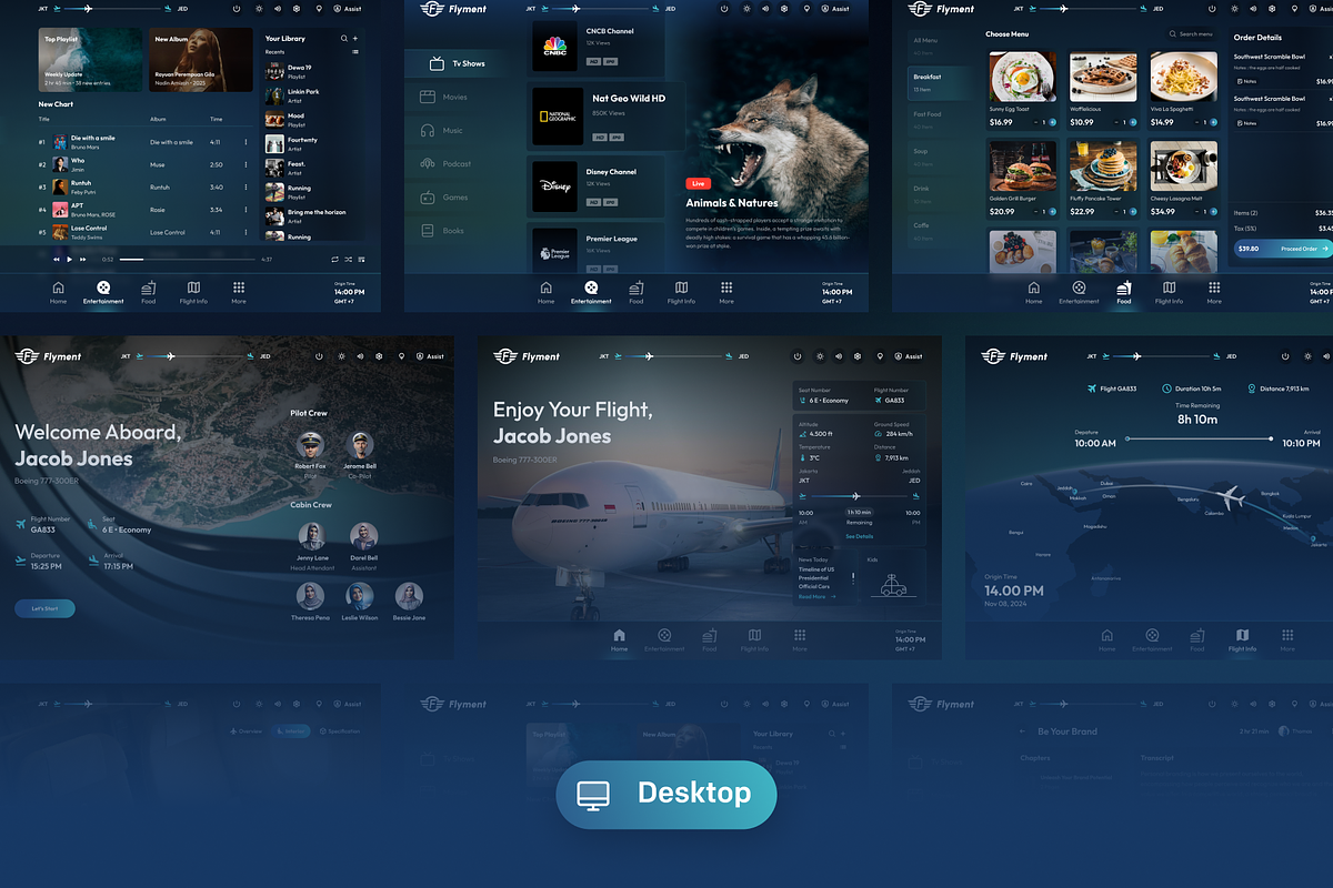 Flyment - SAAS Entertainment UI Kit, an UI Kit Template by Agensip Design Agency (Photo 7 of 10)