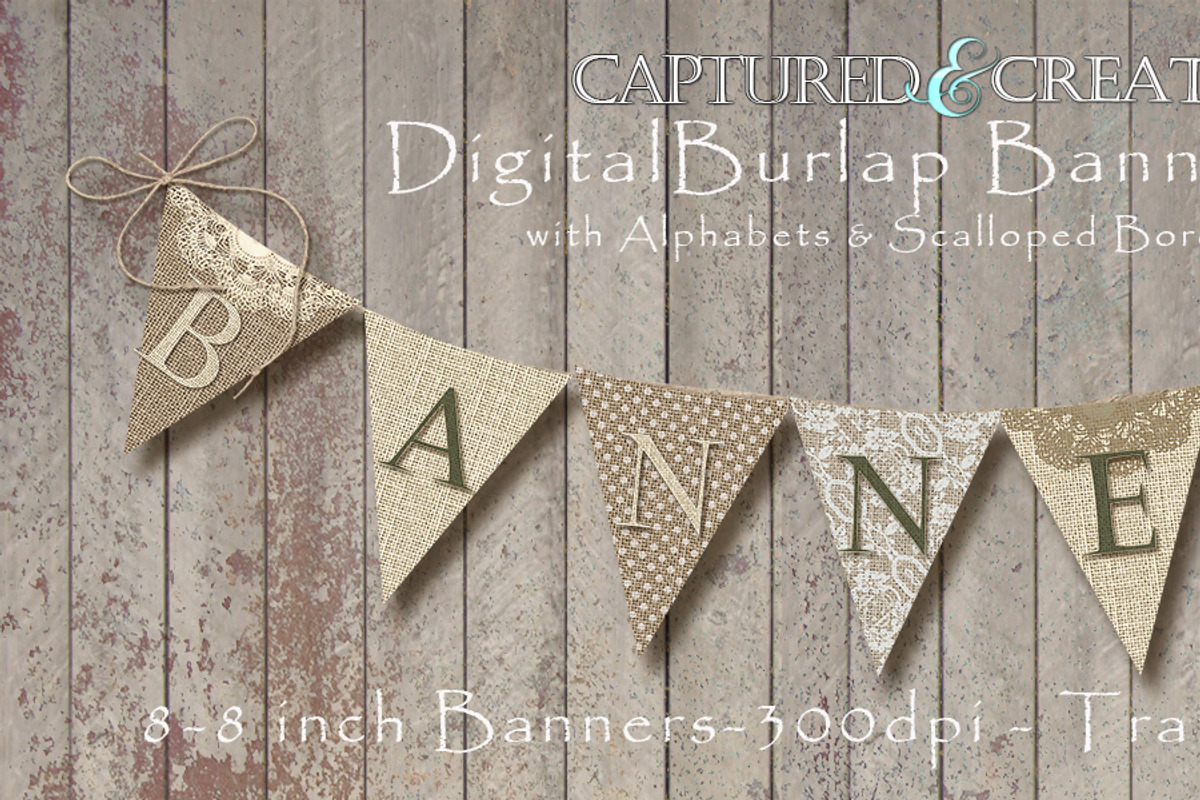 Burlap Banner/Pendants Pack