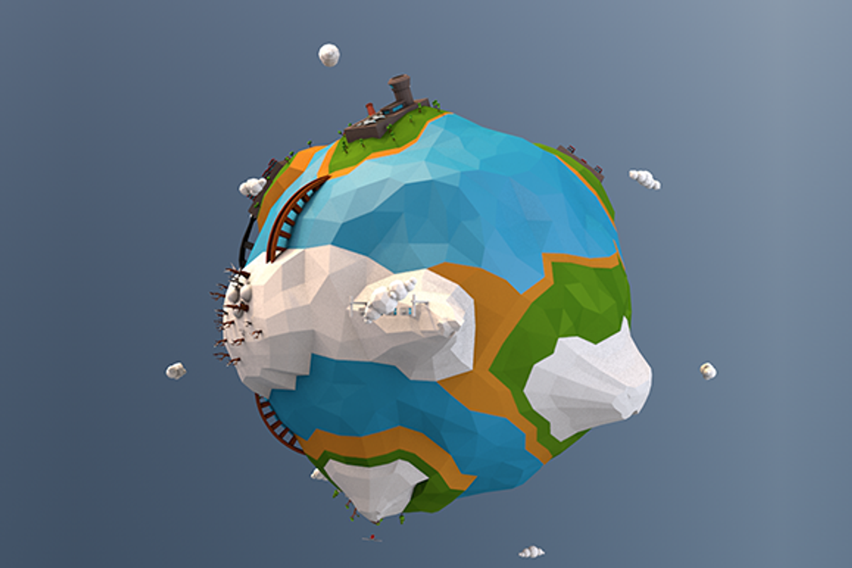 Low Poly Earth, an Environmental 3D Model by CreativeeArt (Photo 2 of 14)