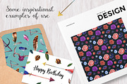 Watercolor Feathers & Leaves, a Decorative Illustration by pixelbuddha.net (Thumbnail 5 of 5)