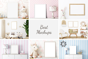 Frame Mockup Kids Bundle Boho - 29