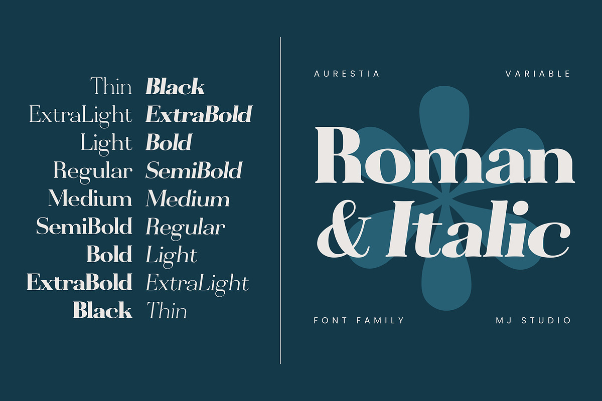 Aurestia - 92 Font, a Serif Font by MjStudio31 (Photo 8 of 14)