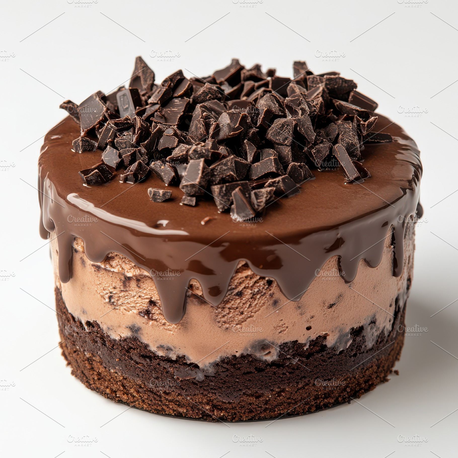 Delicious Chocolate ice cream cake i, a Food & Drink Photo by Pixeness Studio