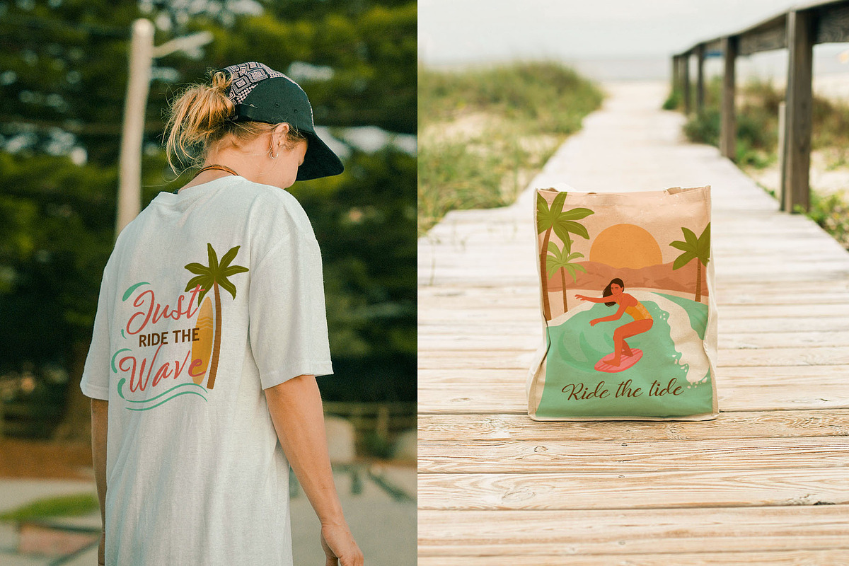 Tropical Summer Beach Illustrations, a Background Graphic by CreativeChristiana (Photo 10 of 14)
