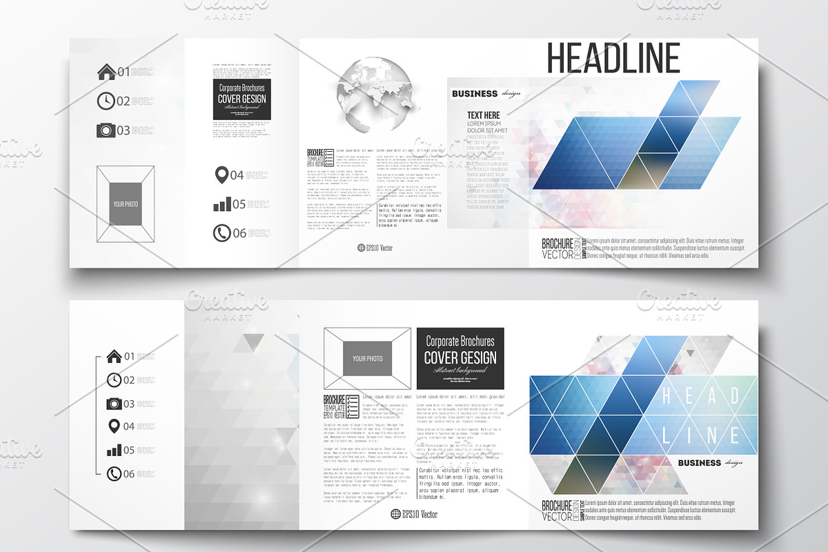Bundle of 25 brochure templates, a Decorative Illustration by VectorShop (Photo 23 of 25)