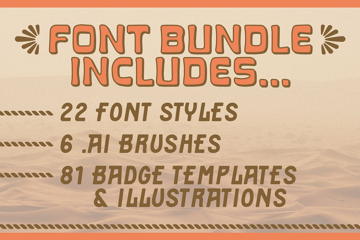 The Western Desert Font Bundle, a Font by NienowBrand (Photo 2 of 11)