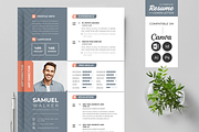 Resume / CV Word | Canva, a Resume Template by Template Zone (Thumbnail 1 of 7)