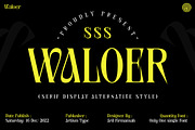 Waloer, a Serif Font by artism_design (Thumbnail 1 of 7)