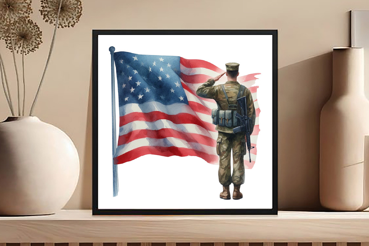 Memorial Day Sublimation Clipart, an Illustration by DreamCafeArt (Photo 4 of 5)