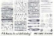 Sketchbook Brushes for Illustrator, a Brush Add-On by Guerillacraft (Thumbnail 2 of 7)
