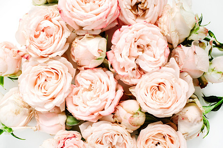 Pink roses bouquet containing rose, flower, and top, a Holiday Photo by Floral Deco