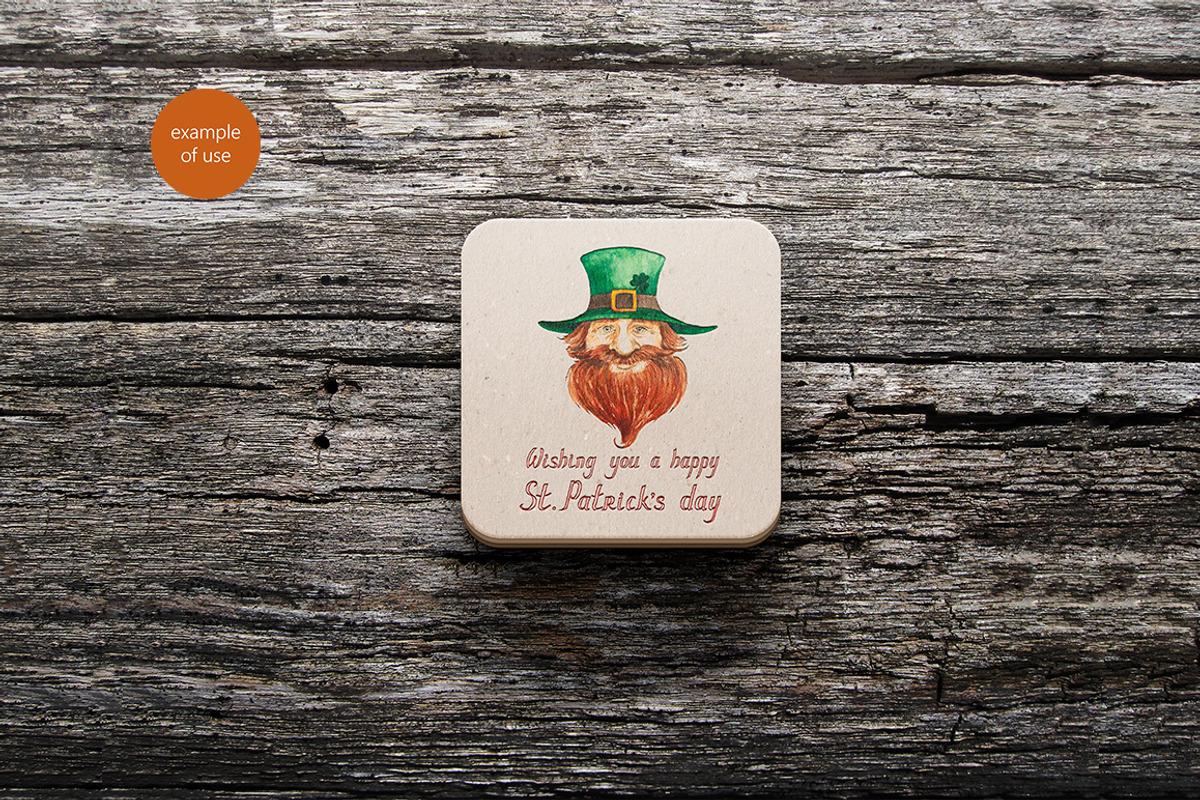 St. Patrick's day - watercolor set, an Object Graphic by KatsiarynaKa (Photo 12 of 12)