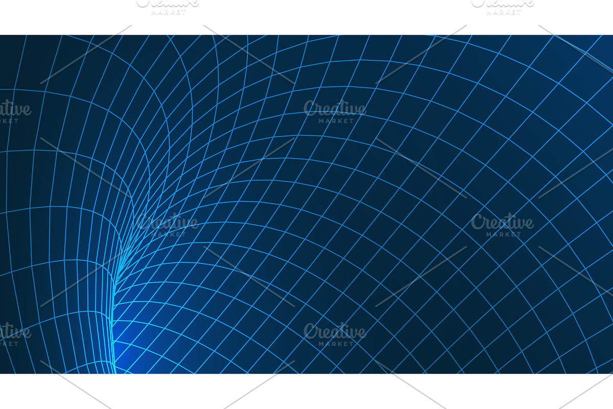 Fast motion speed tunnel, an Illustration by Liudmyla Matviiets