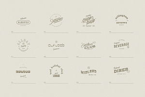 Editable Retro Logo Collection X30