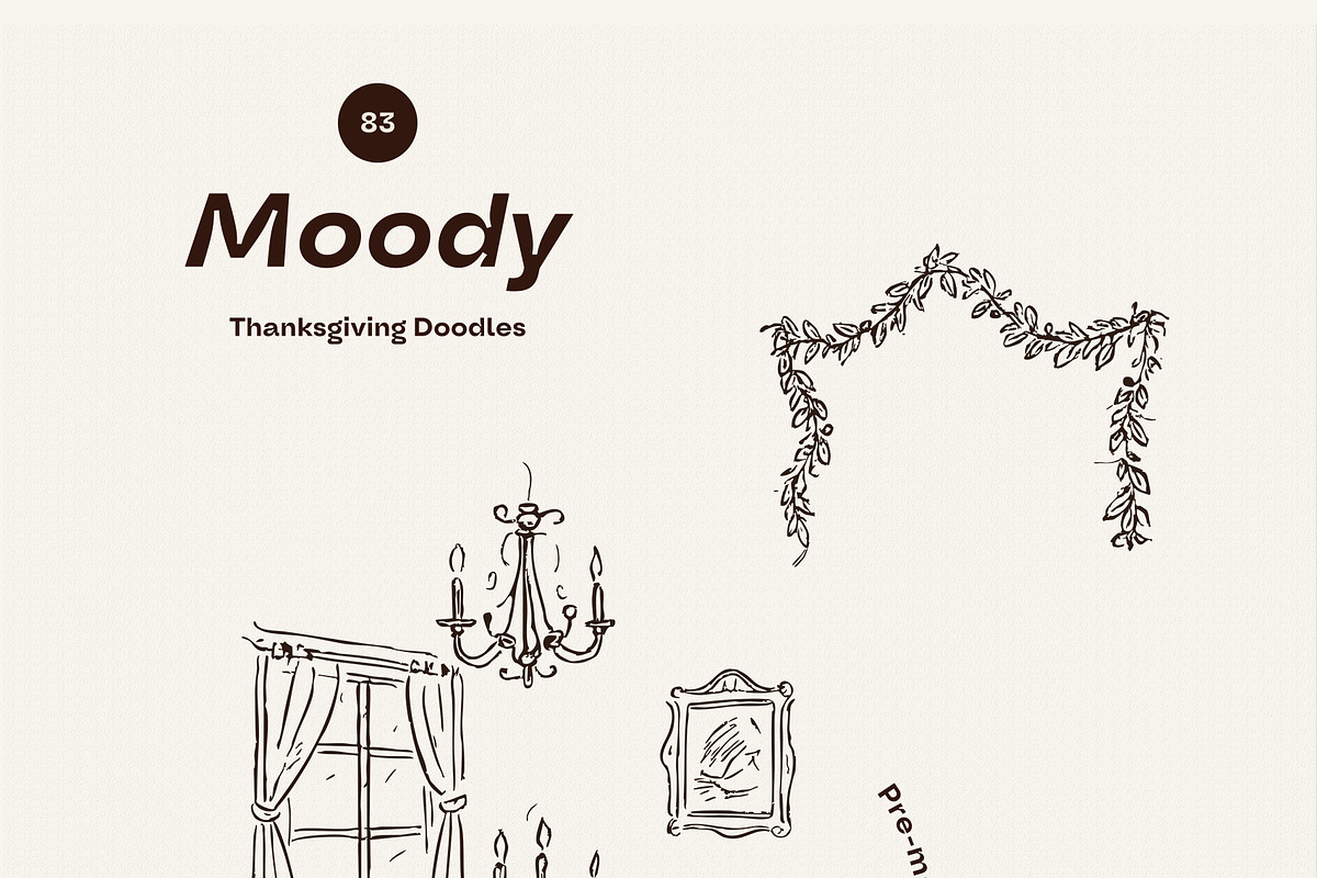 Moody Fall Watercolor & Doodles, an Object Graphic by divanovskaya_nv (Photo 16 of 19)