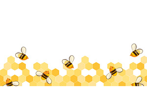 Seamless border pattern with, an Illustration by Toltemara