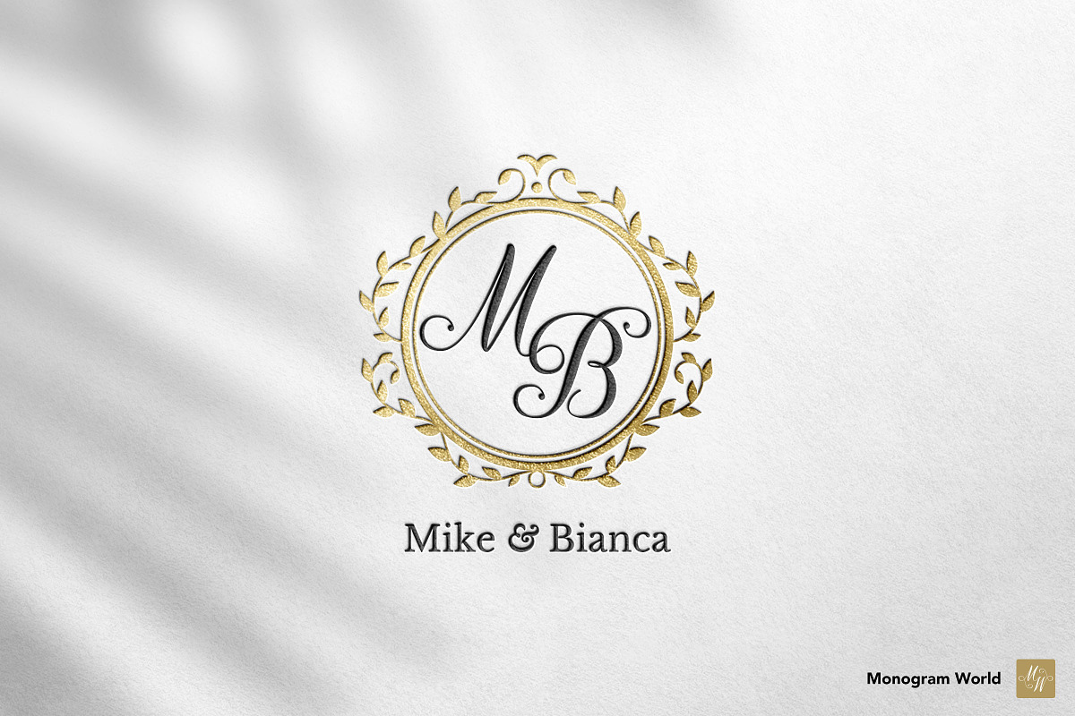Wedding Monogram MB, a Branding Logo Template by Monogram World