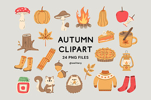Autumn Season Clipart - Swiitery