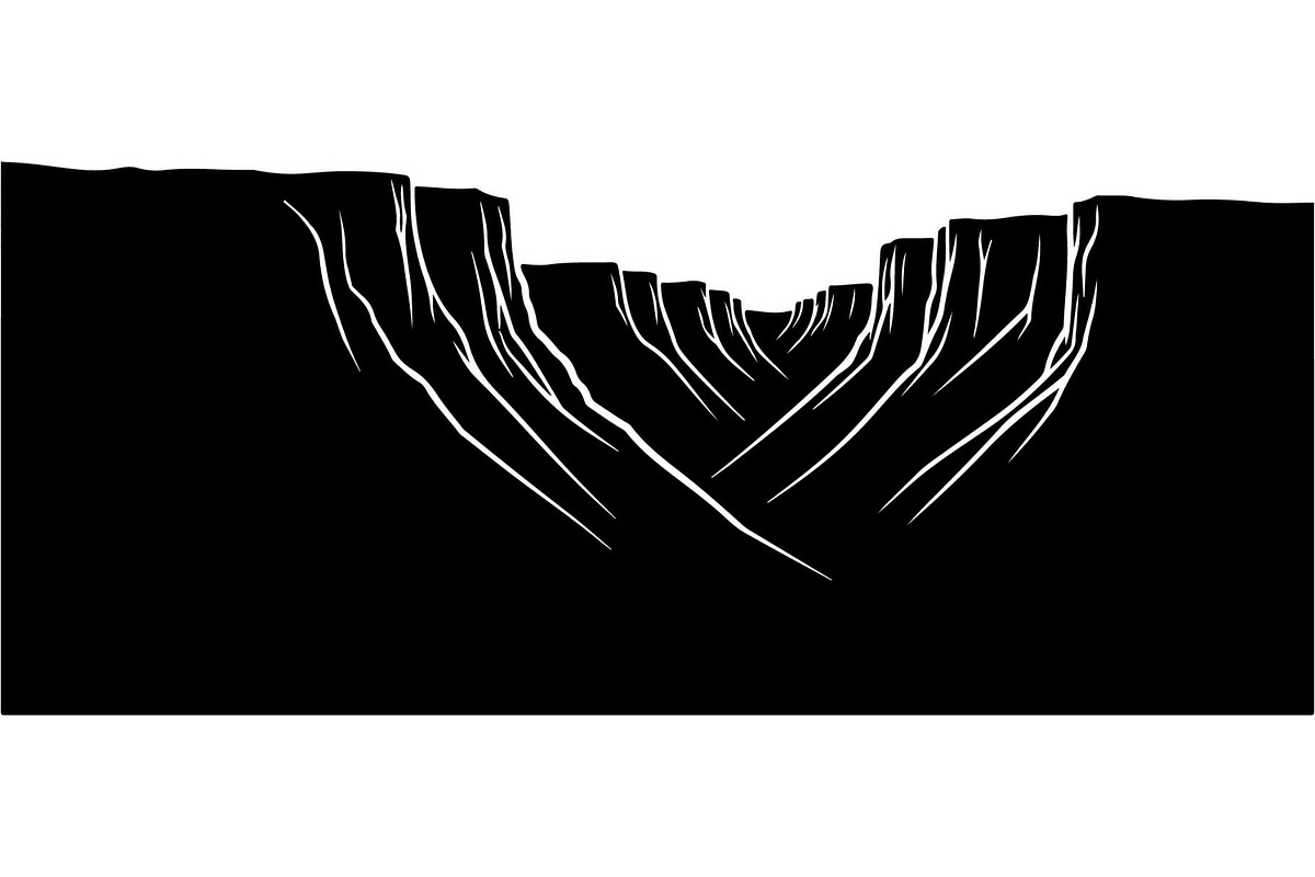 Cliff Landscape Silhouette, an Object Graphic by Creativeshirt (Photo 10 of 20)