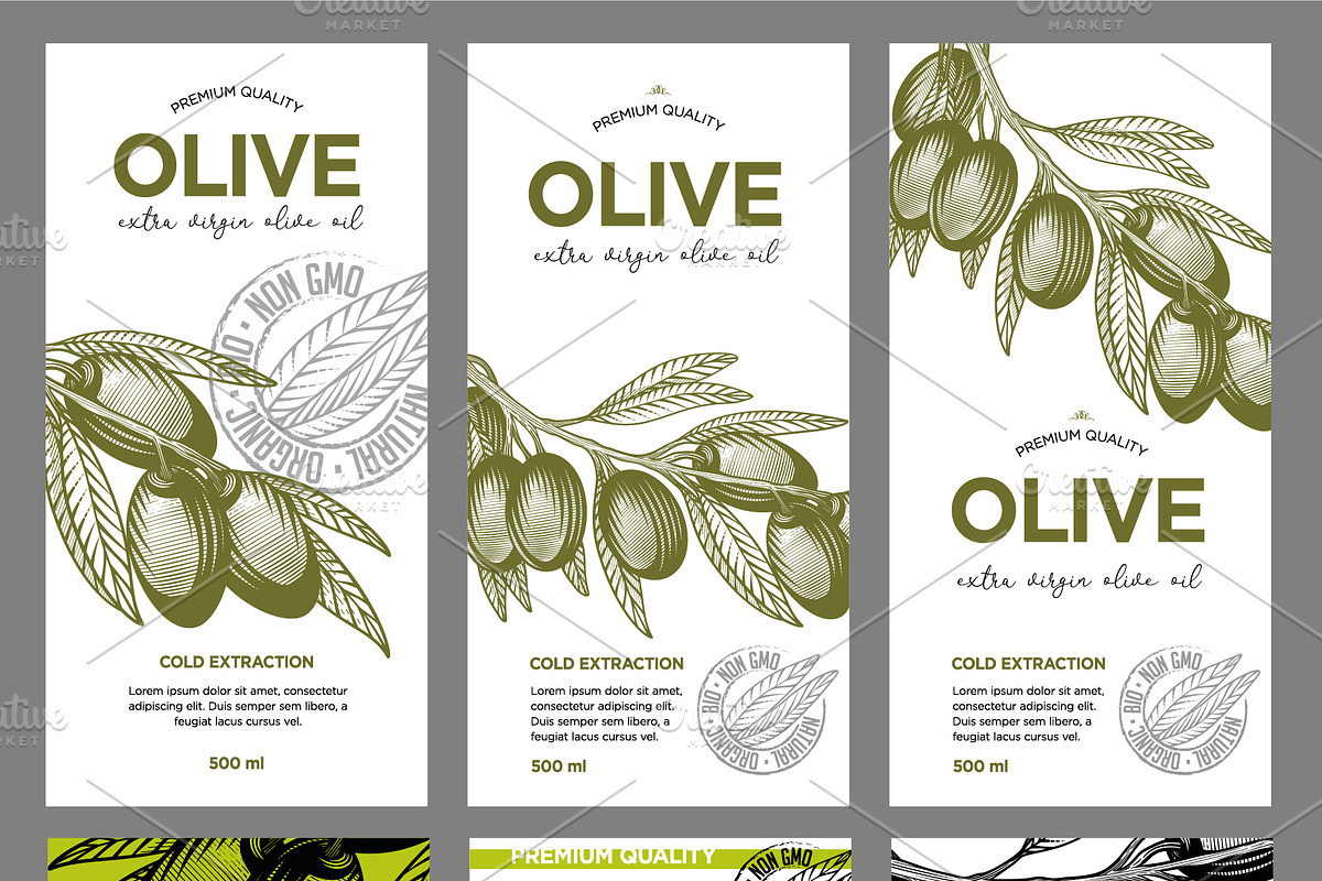 Olivet - olive branch collection, a Decorative Illustration by VioSilent (Photo 10 of 10)