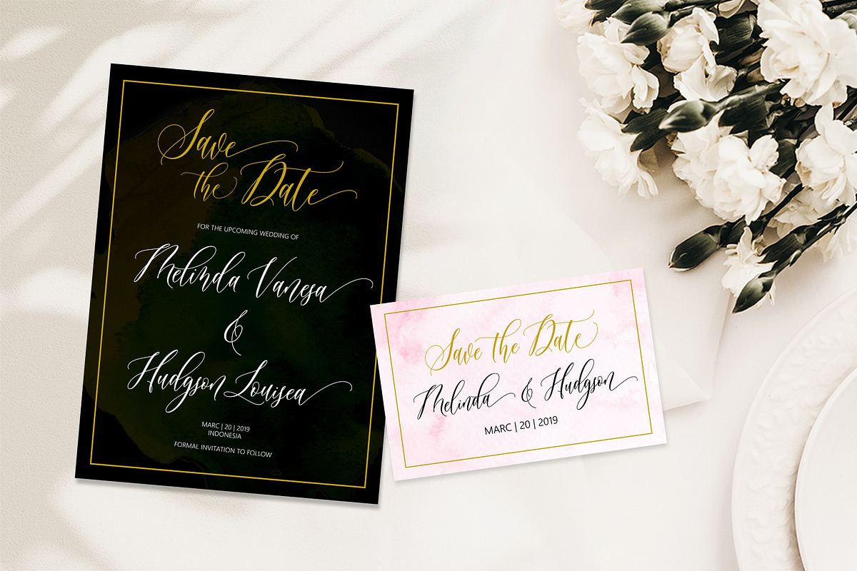 Marithonia Script, a Script Font by JamalCreativeStudio (Photo 2 of 9)