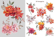 Watercolor Autumn Collection, a Decorative Illustration by DamriNa art (Thumbnail 8 of 11)
