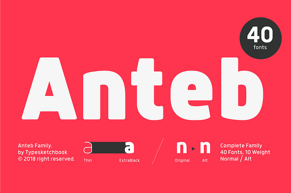 Anteb Font preview 2