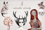 Halloween Mood, an Illustration by Flo Sacred Art (Thumbnail 3 of 8)