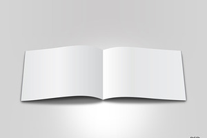 Blank Landscape Brochure or Magazine