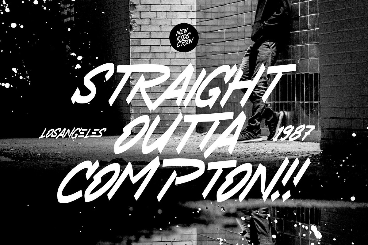 New Kids Crew - Graffiti Type, a Font by ikiiko (Photo 5 of 8)