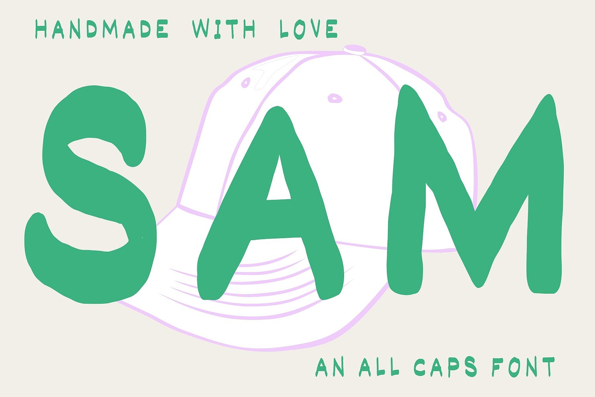 Sam All Caps Handwriting Font, a Sans Serif Font by Eryn Rose Design (Photo 7 of 12)