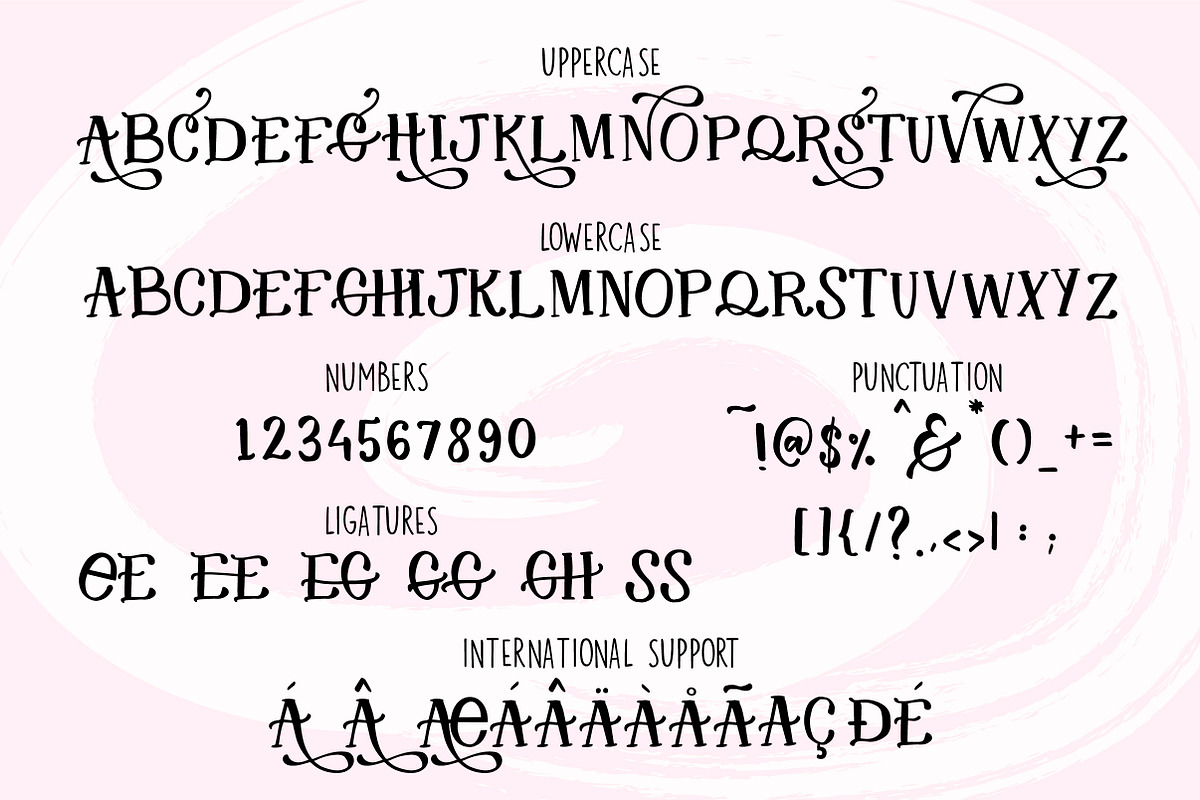Oh Lovely Day Font Trio + Logos preview 8