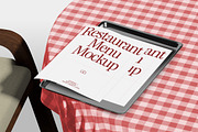 Restaurant Menu Mockup Pack, a Product Mockup by Neermana (Thumbnail 4 of 8)
