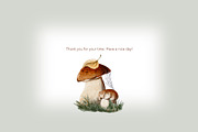 Mushrooms watercolor clip art, a Seasonal Illustration by Alena Sid (Thumbnail 13 of 13)