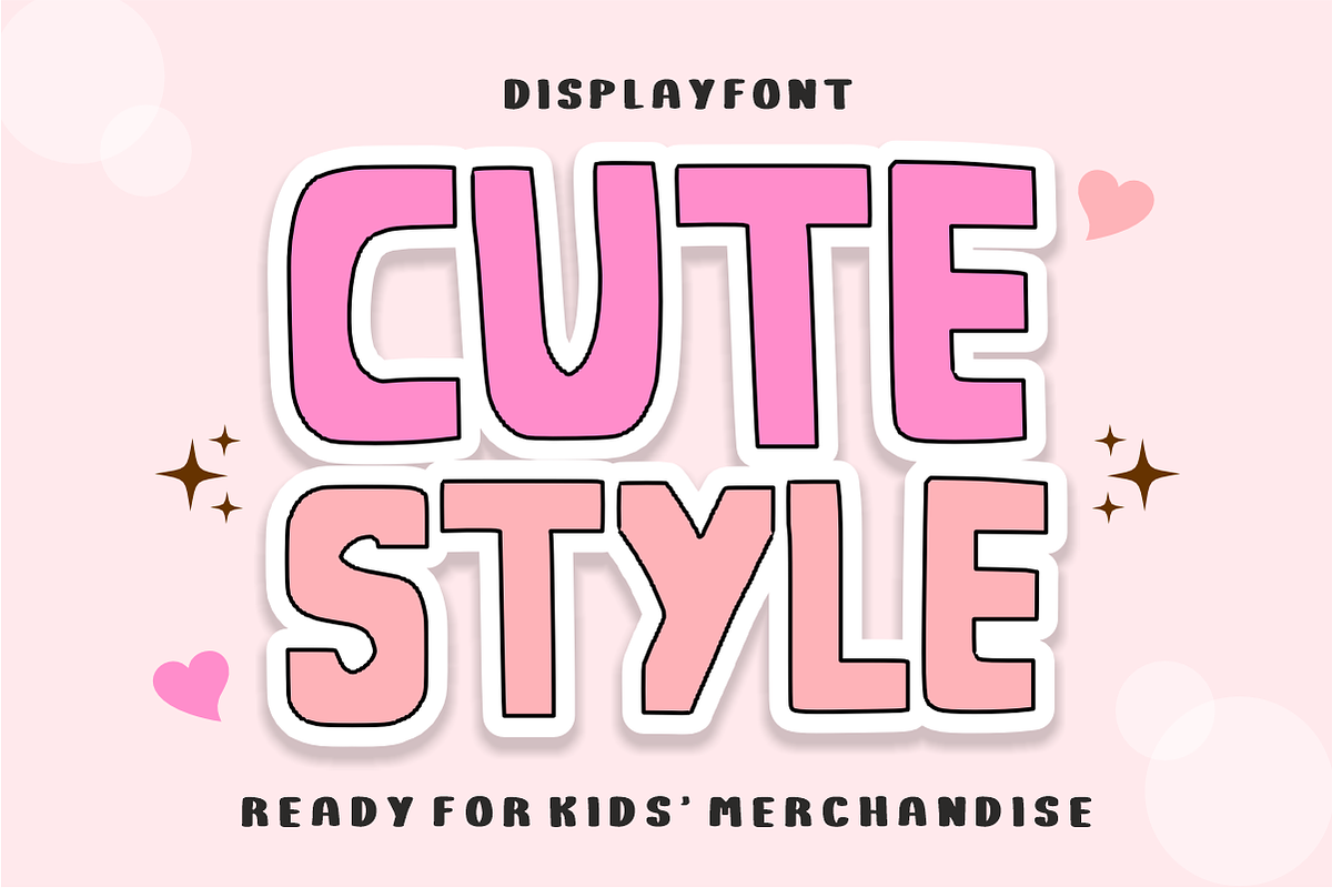 Bold Style - Cute Display Font, a Handwritten Font by KiddoGlyphs Studio (Photo 2 of 3)